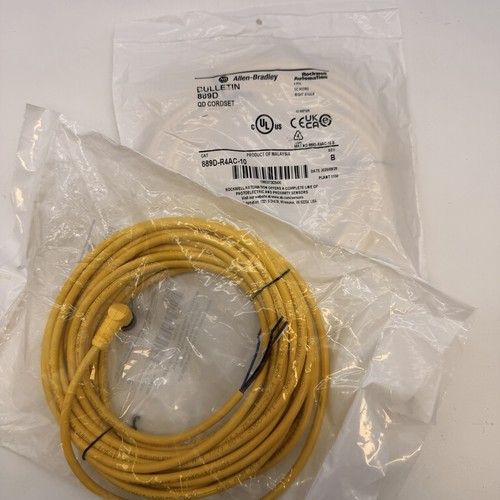 Allen-Bradley 889D-R4AC-10 QD Cordset 4-Pin DC Micro Right Angle - photo 3