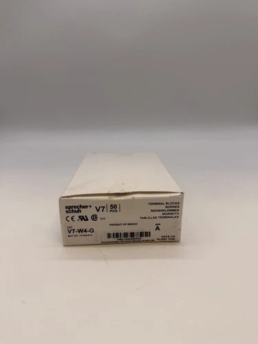 Sprecher + Schuh V7-W4-G Green DIN Rail Terminal Block Box of 50 - photo 3