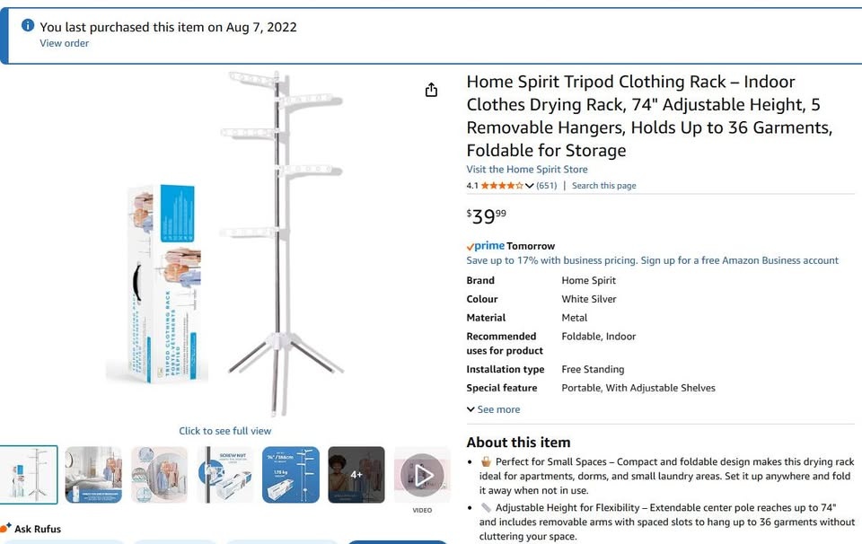 Indoor Clothes Drying Rack - photo 2
