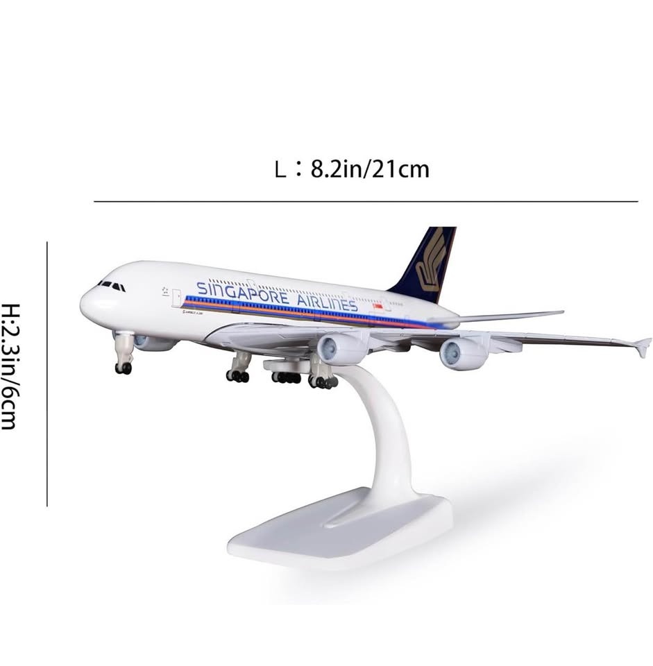 New Diecast 1:300 Singapore Airlines Airbus A380-800 - photo 3