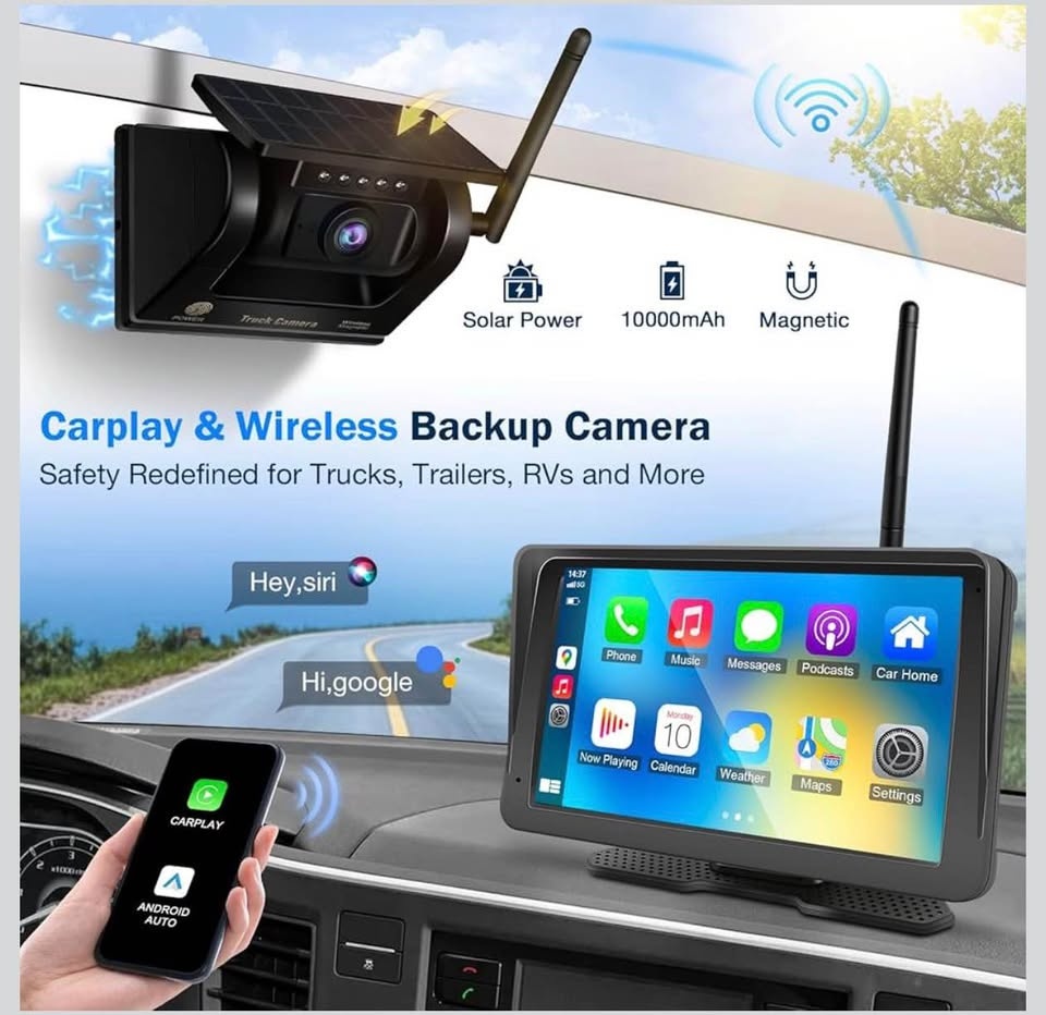 (New) Wireless Backup Camera for RV: 7" Portable Touchscreen - photo 2