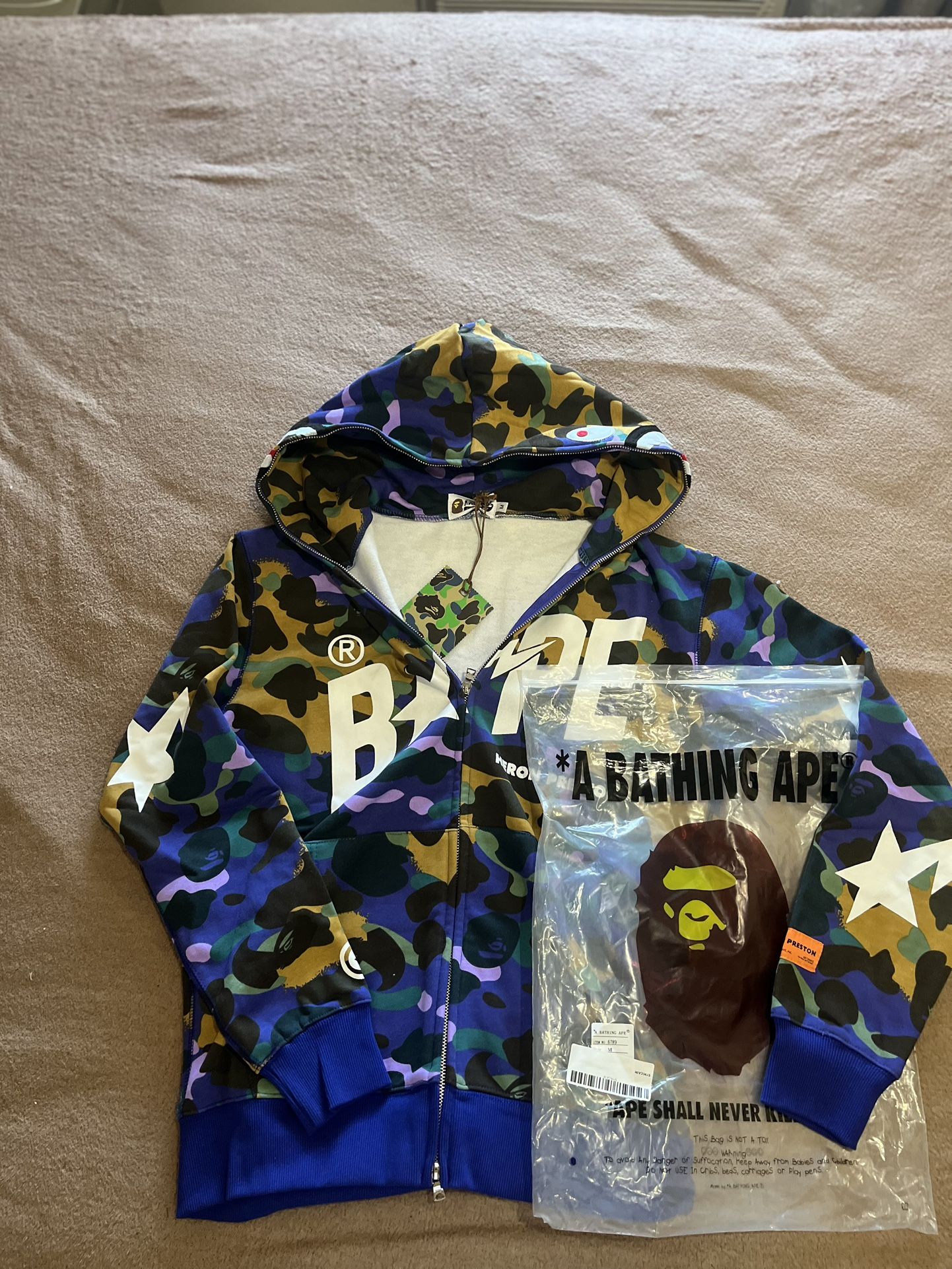 Bape Heron X Preston Hoodie - Size Medium