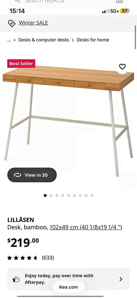 IKEA desk 95% new