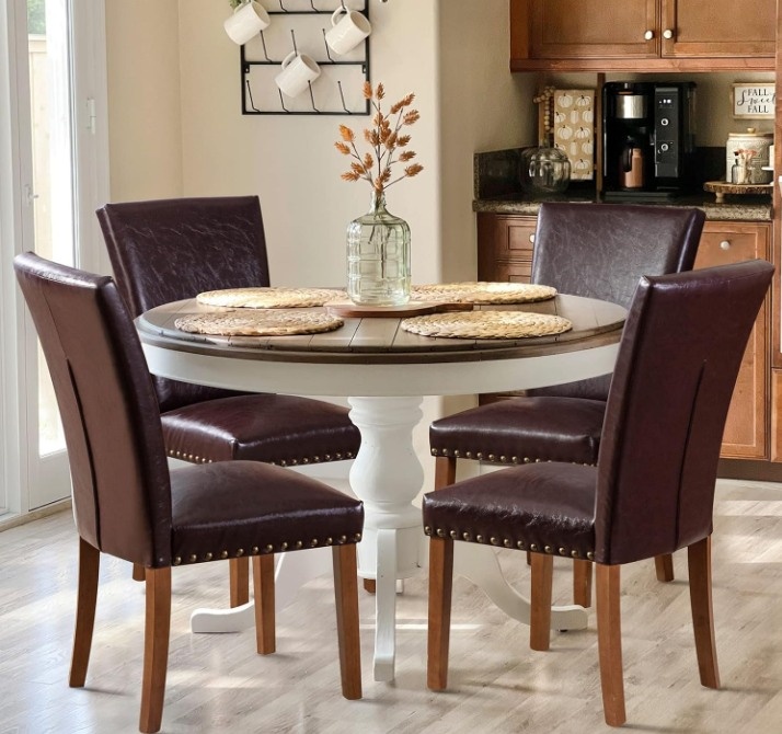 Upholstered Parsons Dining Chairs Set of 2 - photo 2