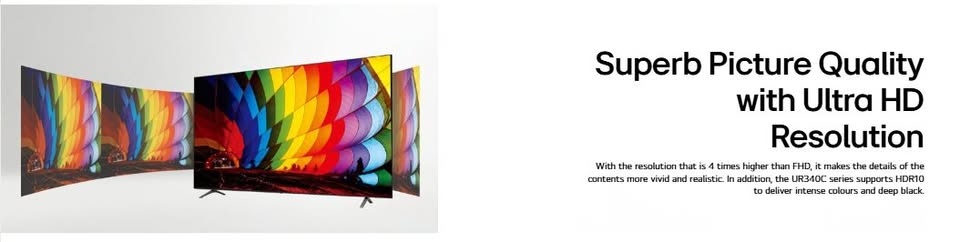 55” UR340C Series UHD 4K TV (New) - photo 4
