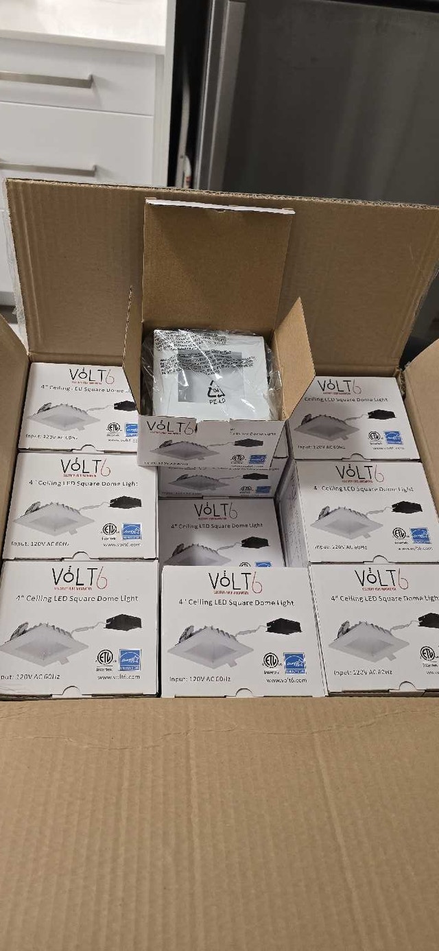 Volt6 4" Square LED Ceiling Light - White
