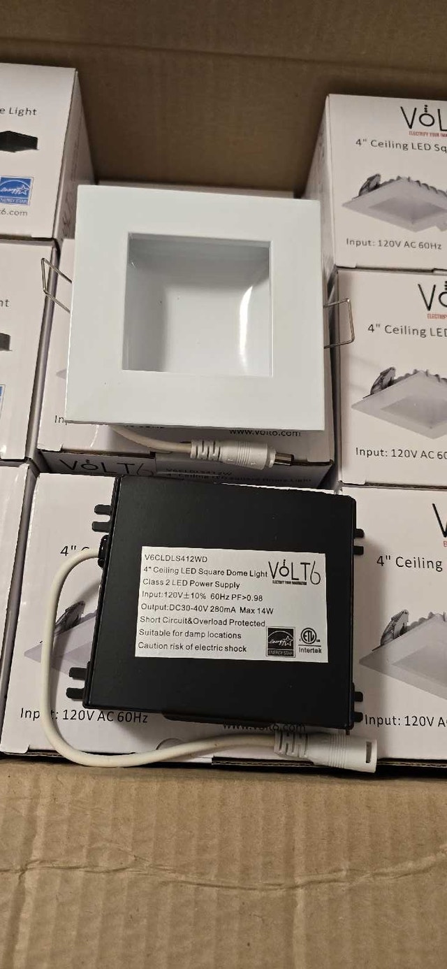 Volt6 4" Square LED Ceiling Light - White - photo 2