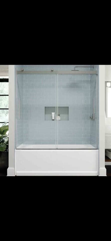 Delta Classic 500 Frameless Barndoor Shower Door - Black - photo 2