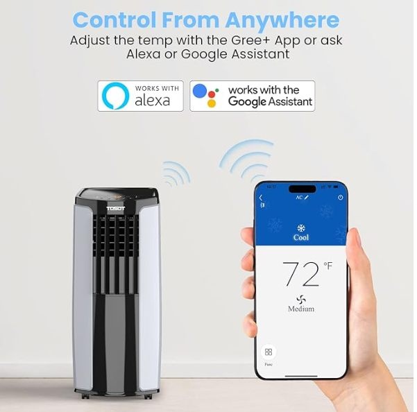 Portable Air Conditioner - Smart Wifi, Dehumidifier, Fan, Window - photo 4