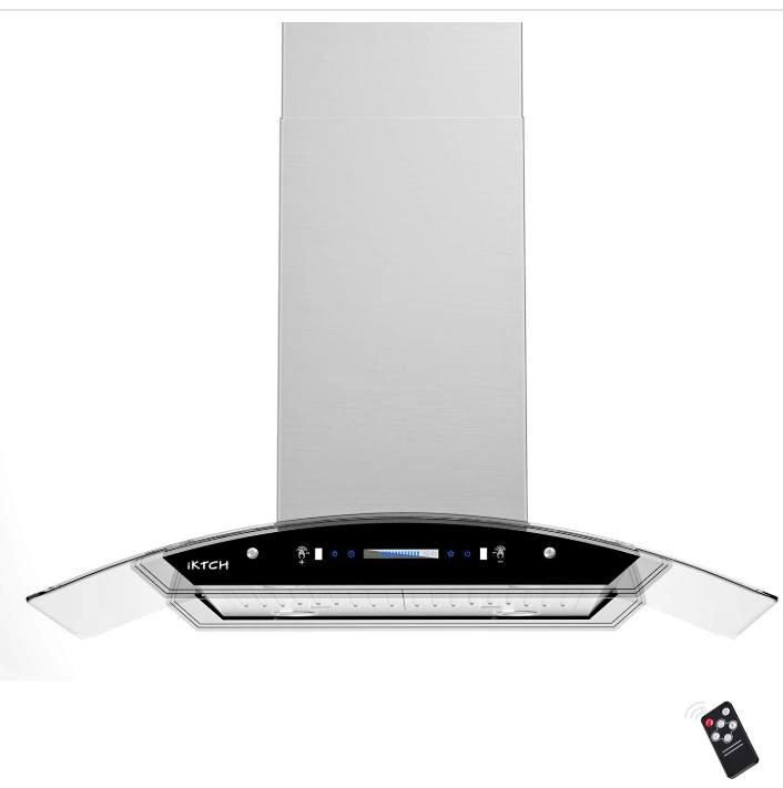 30inch Island Mount Range Hood, 900cfm, Gesture Sensing