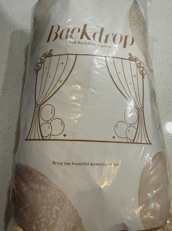 Dark Champagne Backdrop Curtain for Parties, Wedding Baby Shower - photo 4