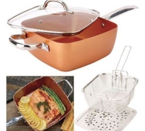 Copper Chef 9½" Deep Dish Square Pan - photo 2