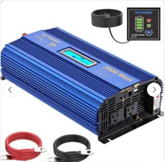 2000W Power Inverter 12V DC to 110V AC