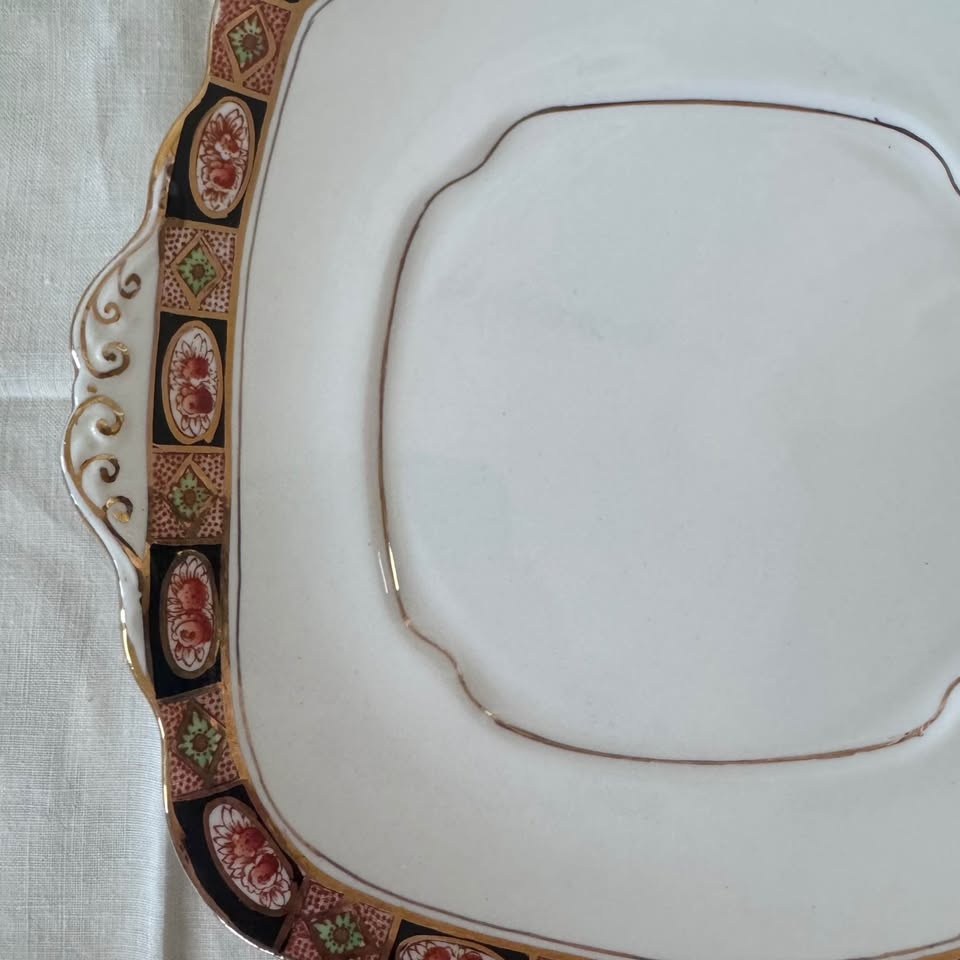 Royal Albert "imari" style cake plate - photo 2