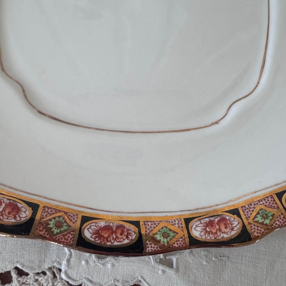 Royal Albert "imari" style cake plate - photo 3