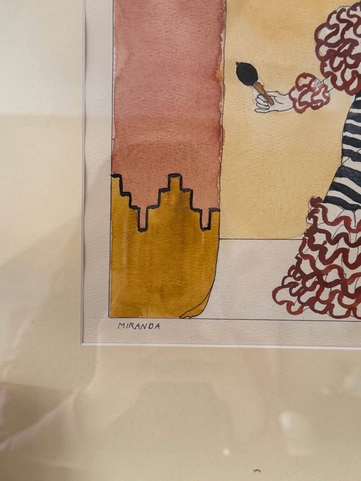 Vintage Watercolour "Miranda" by Ron Whate (1976) - Fashion Art - photo 4