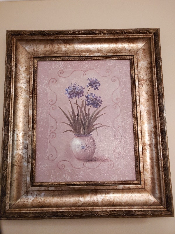 Floral Picture with wide frame