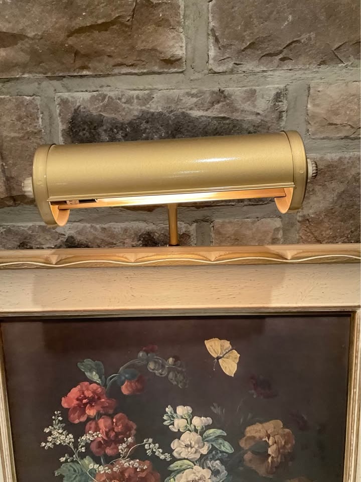 Vintage Repro "Summer Bouquet" Print w/ Picture Light - photo 5