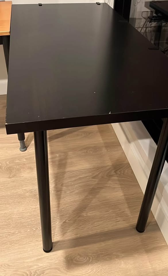 Used Ikea Desk with Cable Organizers - photo 3