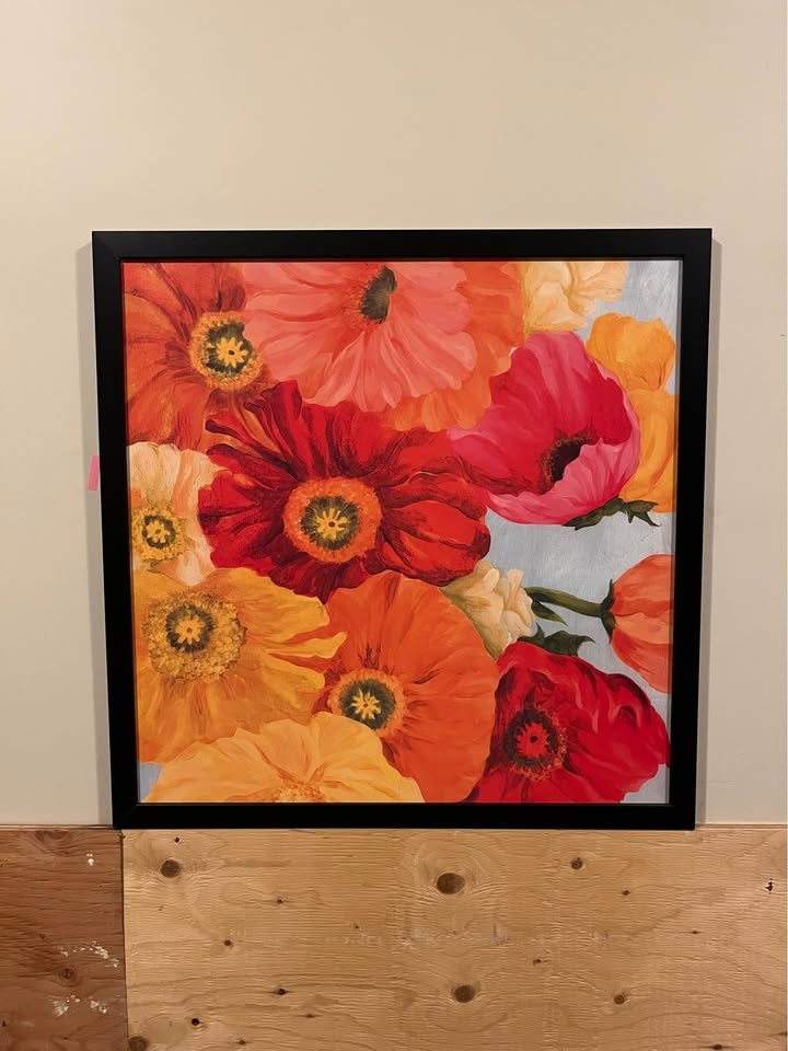 Colorful Framed Floral Wall Art - photo 2