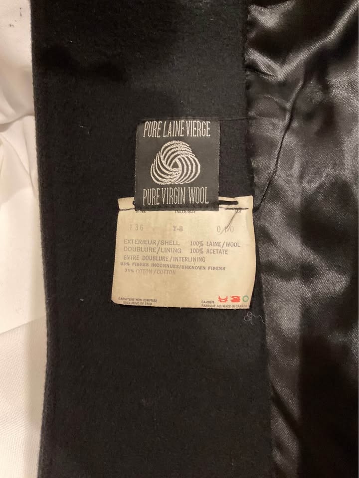 Vintage Diana Charles Wool Coat - Size 14 - photo 5