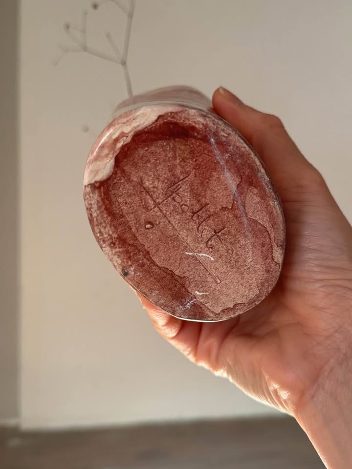 Hand-Thrown Studio Pottery Vase – Signed – Earthy Stoneware Bott - photo 3