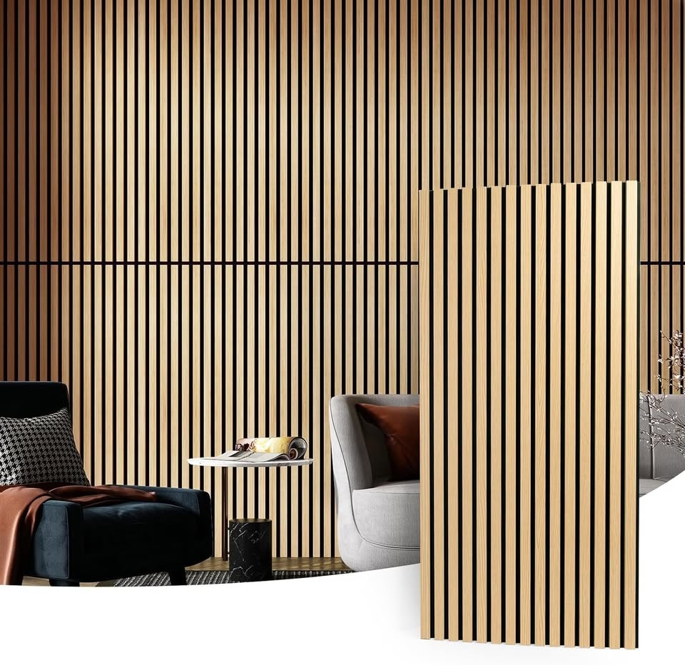 Art3d 2 Wood Slat Acoustic Panels for Wall - photo 3