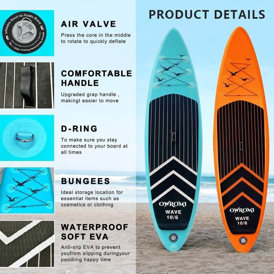 SUP Inflatable Stand Up Paddle Board 10'6" - photo 2