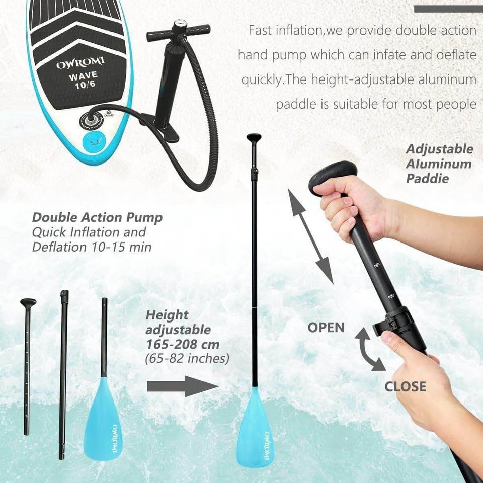 SUP Inflatable Stand Up Paddle Board 10'6" - photo 4