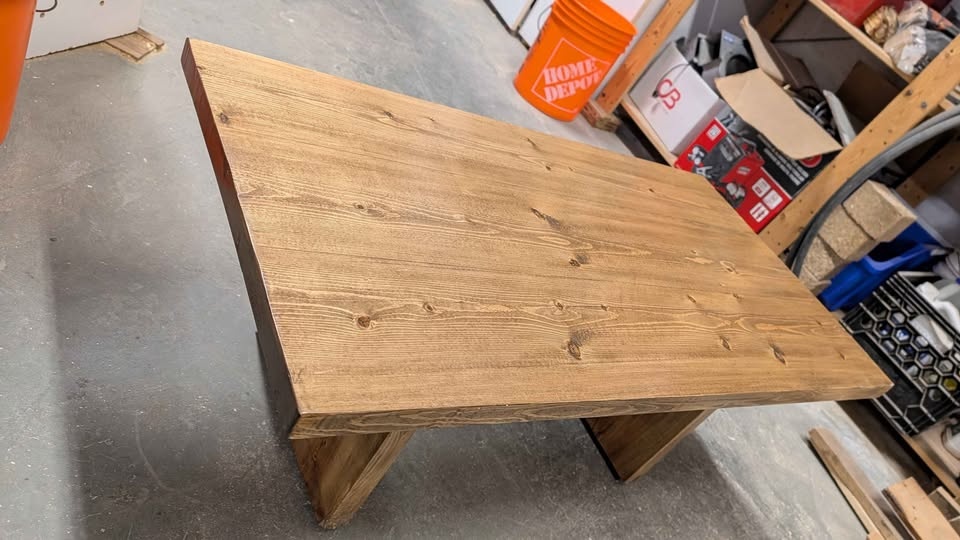 Handmade Solid Spruce Coffee Table – Rustic Finish (NEW) - photo 2