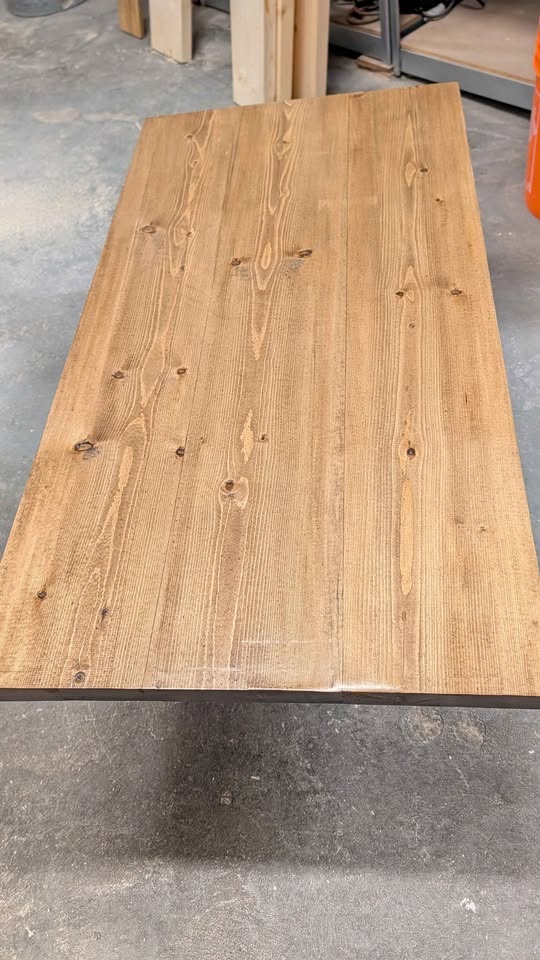 Handmade Solid Spruce Coffee Table – Rustic Finish (NEW) - photo 4