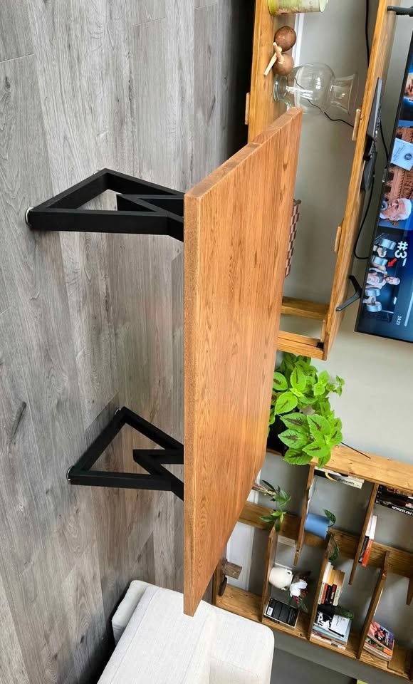 Solid Oak Coffee Table – Handmade Modern Industrial - photo 4