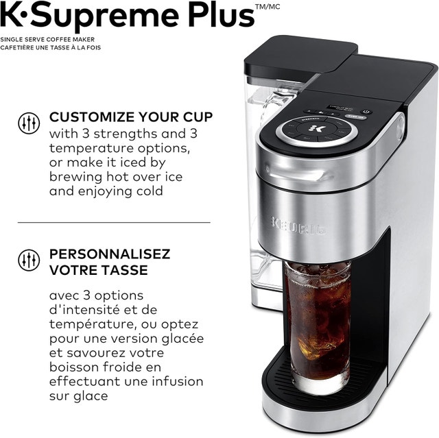 KEURIG K-SUPREME PLUS COFFEE MAKER, SILVER - photo 2