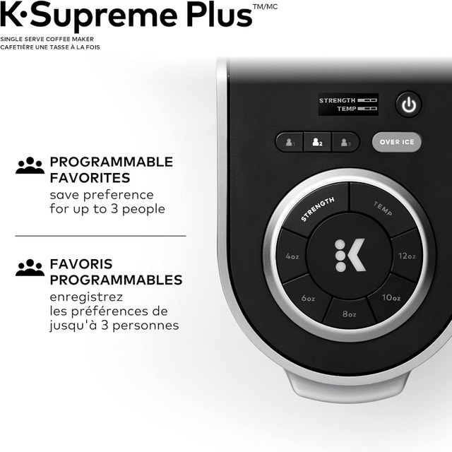 KEURIG K-SUPREME PLUS COFFEE MAKER, SILVER - photo 3