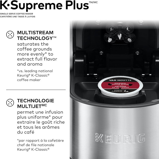 KEURIG K-SUPREME PLUS COFFEE MAKER, SILVER - photo 4