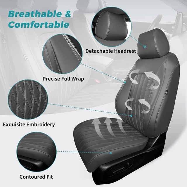 Honda CR-V Car Seat Covers (2017–2022) – Grey - photo 4