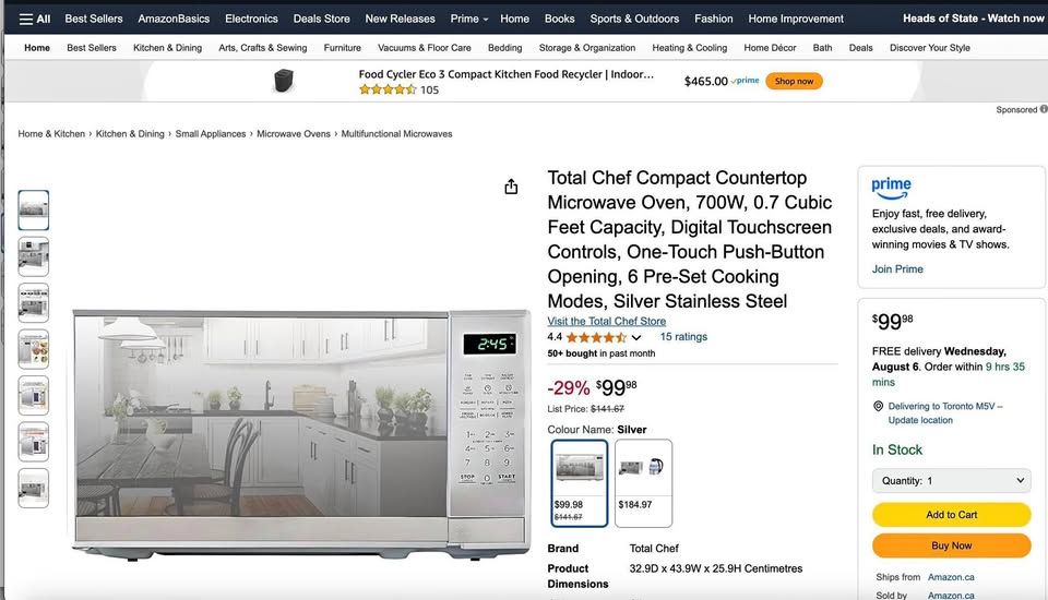 Total Chef Microwave