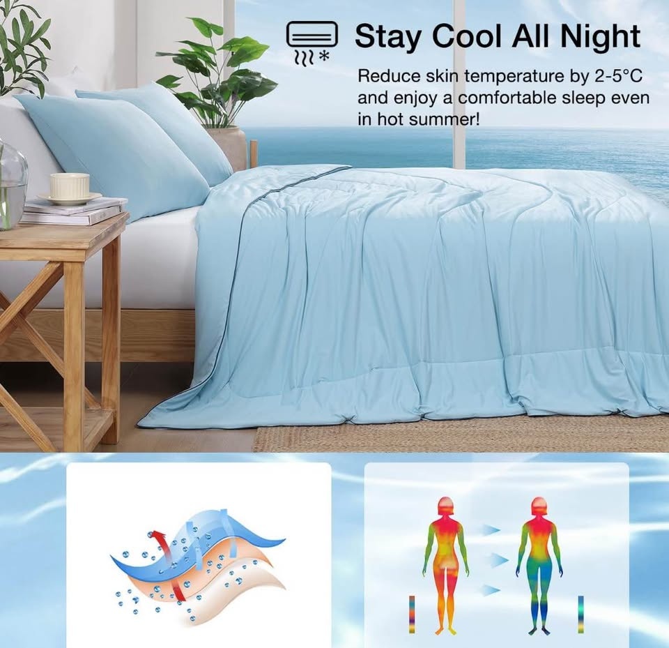 Monbix Cooling Comforter King Size - 3 Pieces - photo 4