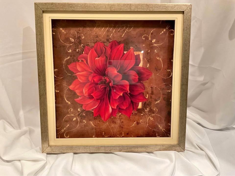Print Dhalia Framed