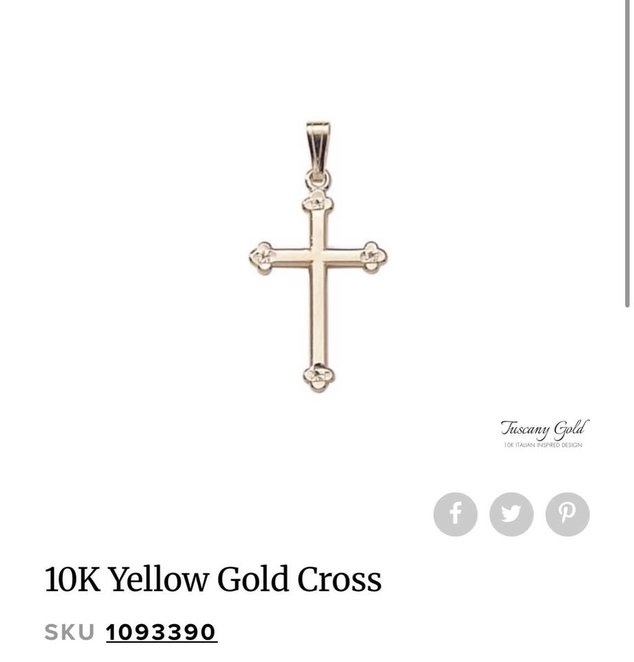 10K Tuscany Necklace and Cross Pendant Gold 🥕 - photo 2