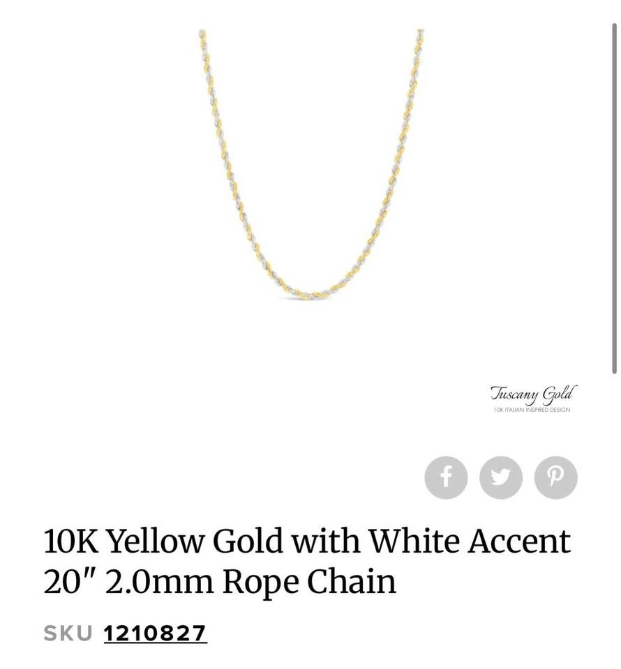 10K Tuscany Necklace and Cross Pendant Gold 🥕 - photo 3