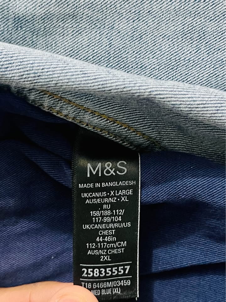 Marks & Spencer M&S Men’s Blue Denim Jacket - photo 3
