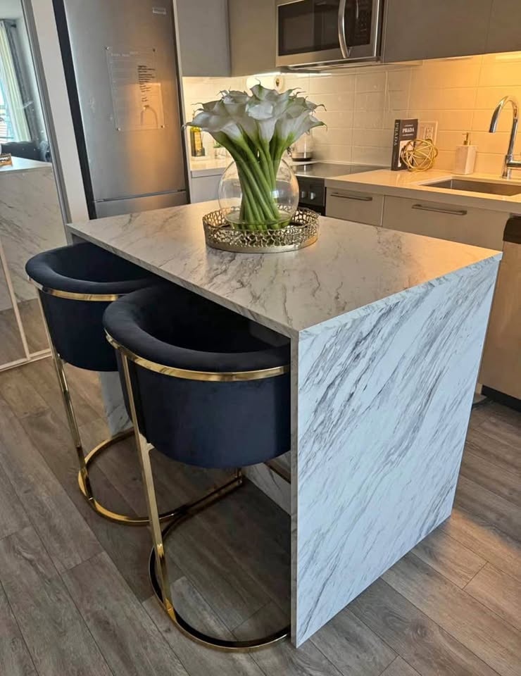 Marble Kitchen Island