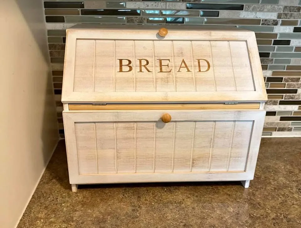 Vintage Double Layer Large Bread Box thumbnail
