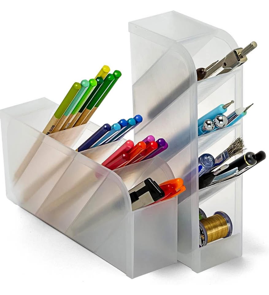3-pack Vertical Pen Makeup Brush Holder Desk Organizer