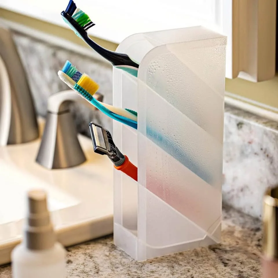 3-pack Vertical Pen Makeup Brush Holder Desk Organizer image indicator(7)