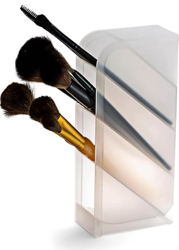 3-pack Vertical Pen Makeup Brush Holder Desk Organizer image indicator(8)