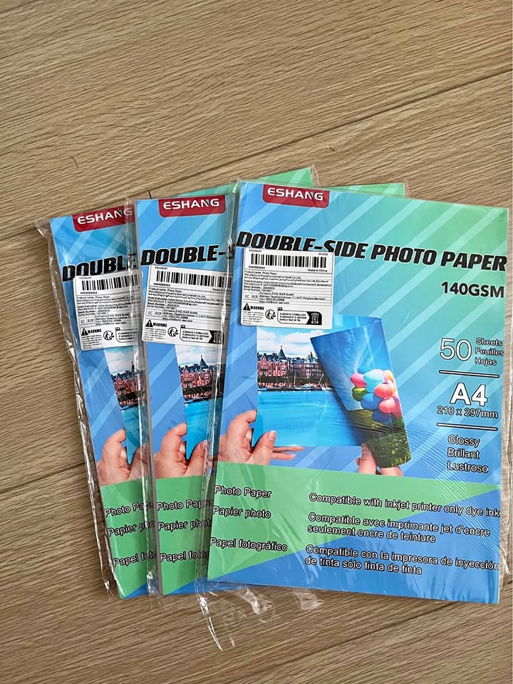 Double sided glossy photo paper 140 GSM