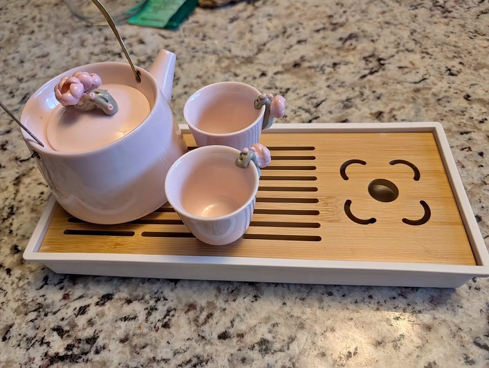 Wooden tea tray