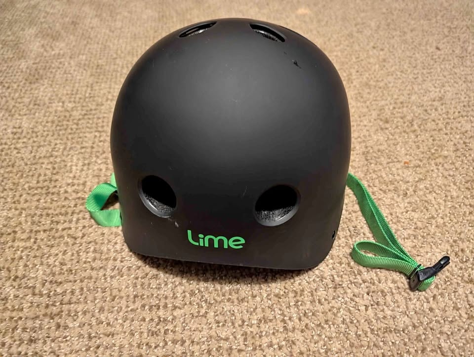 Lime helmet
